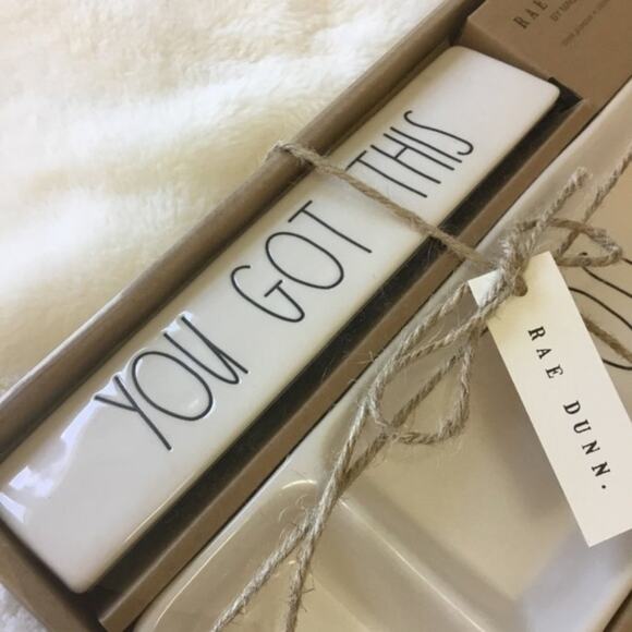 Rae Dunn White "YOU GOT THIS" and "BOSS" Desk Set - Picture 6 of 6